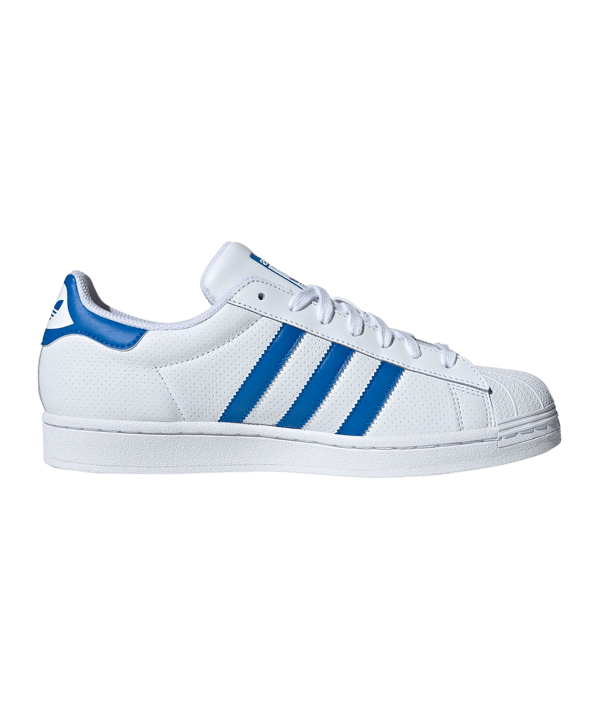 adidas Originals Superstars Weiss Blau - weiss