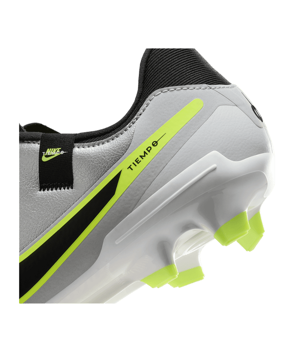 Nike Tiempo Legend X Academy FG/MG Mad Voltage Silber Schwarz F001 - silber