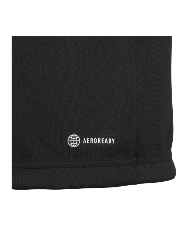 adidas Entrada 22 HalfZip Sweatshirt Kids Schwarz - schwarz