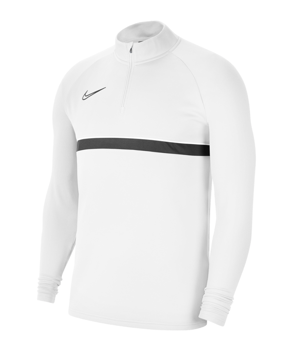 Nike Academy 21 Drill Top Weiss Schwarz F100 - weiss