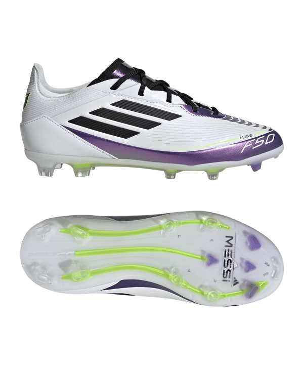 adidas F50 Pro FG Messi Triunfo Estelar Kids Weiss Schwarz - weiss