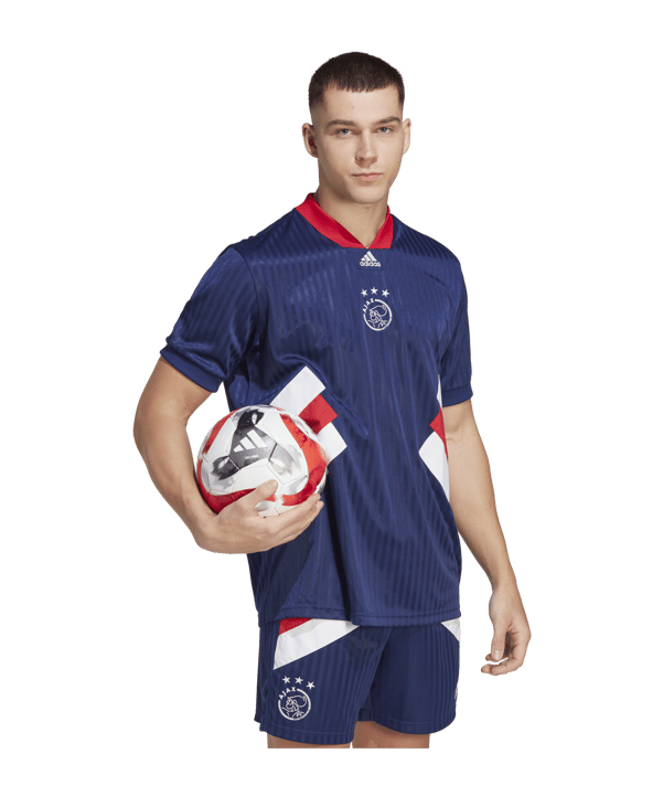 adidas Ajax Amsterdam Icon Trikot Blau - blau