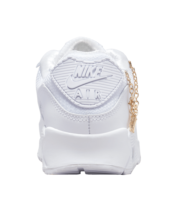 Nike Air Max 90 Damen Weiss Gold F100 - weiss