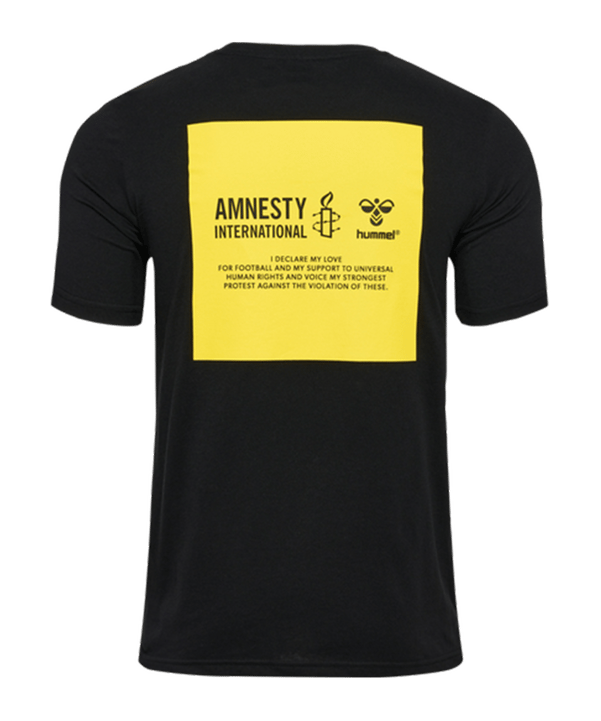 Hummel hmlAMNESTY Label T-Shirt Schwarz F2001 - schwarz