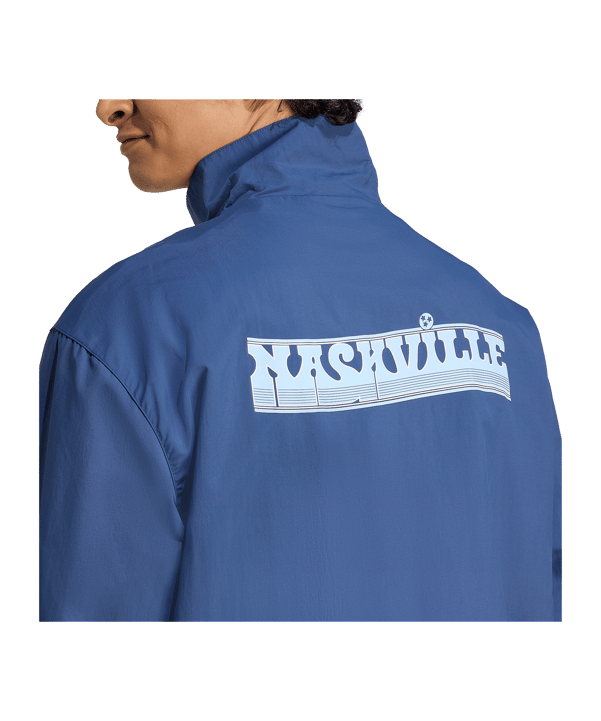adidas Nashville SC Anthem Jacke Blau - blau