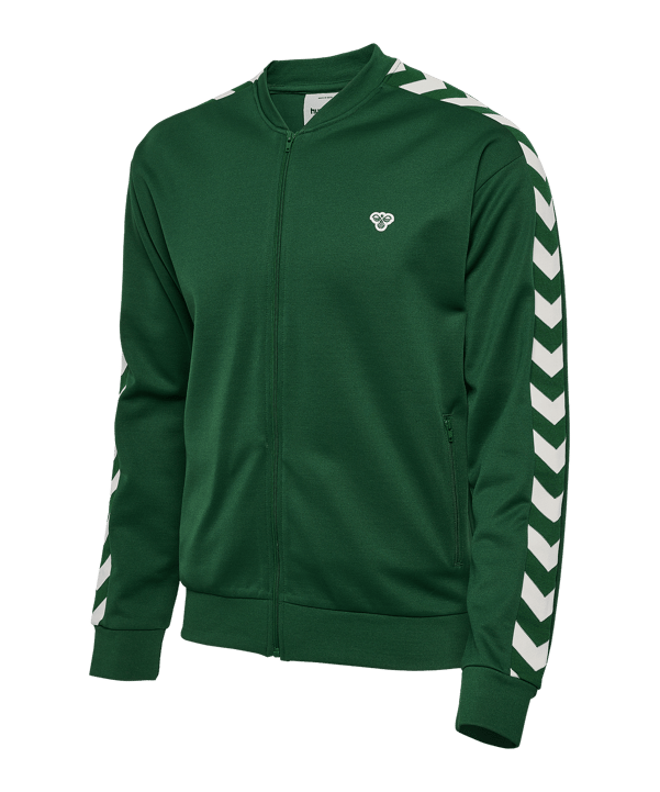 Hummel Archive Regular Poly Zip Jacke Grün F6170 - gruen