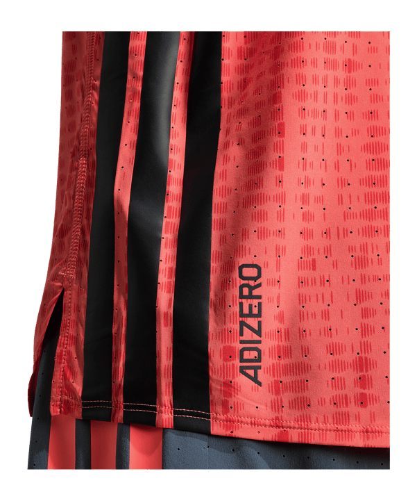 adidas Adizero Running Singlet T-Shirt Rot - rot