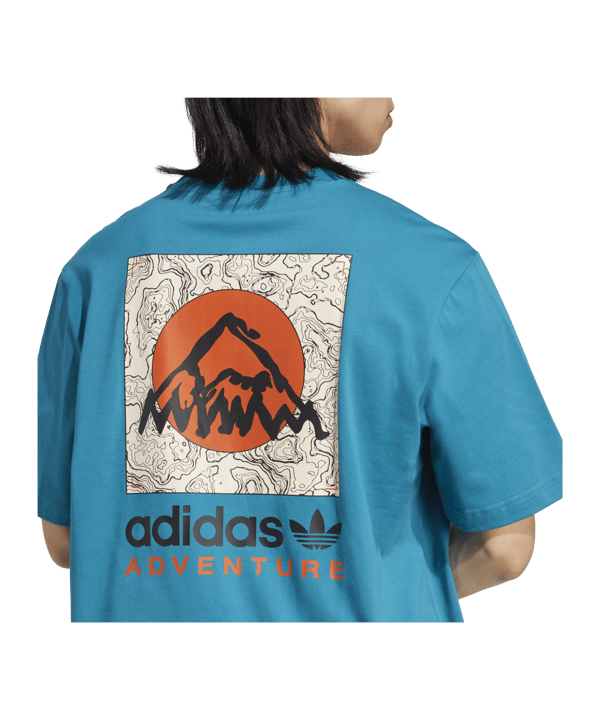adidas ADV Mountain Bike T-Shirt Grün - blau