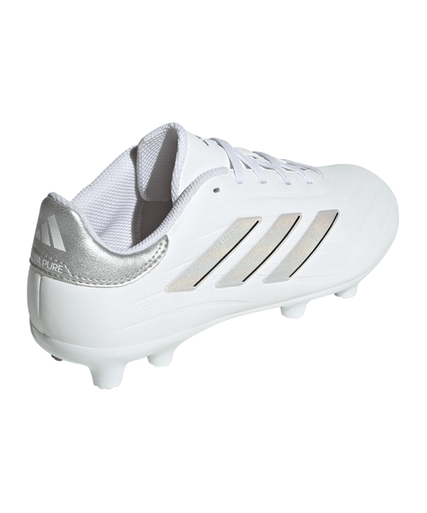 adidas COPA Pure 2 League FG Kids Pearlized Weiss Silber - weiss