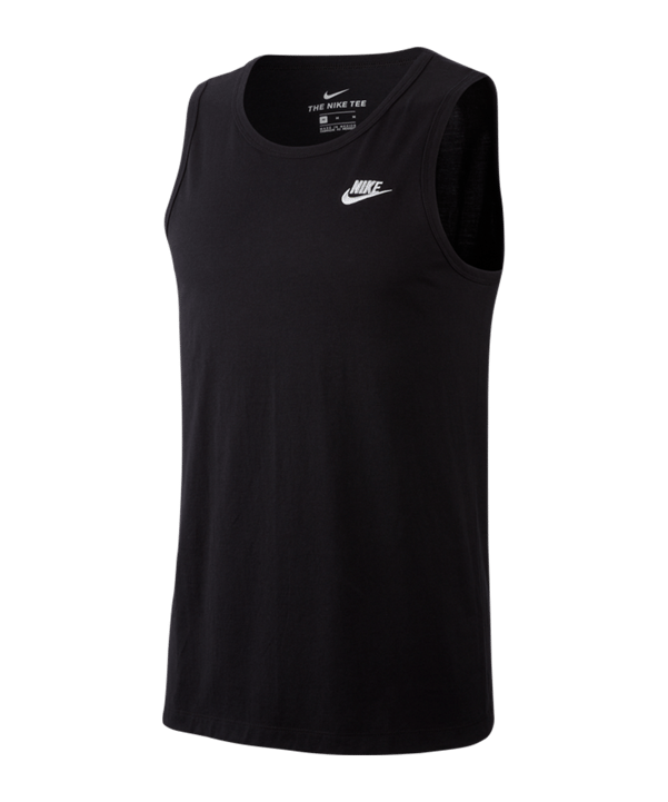 Nike Club Tanktop Schwarz F010 - schwarz
