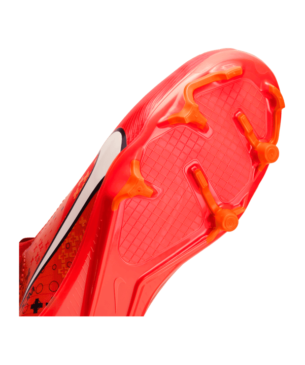 Nike Jr Air Zoom Mercurial Vapor XV Academy FG/MG Dream Speed 7 Kids Rot Weiss Orange F600 - rot