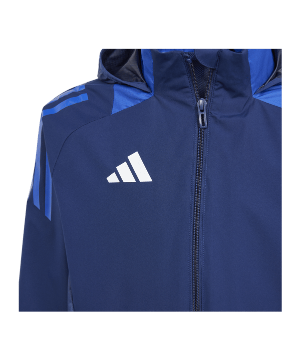 adidas Tiro 24 Competition Allwetterjacke Kids Blau - blau