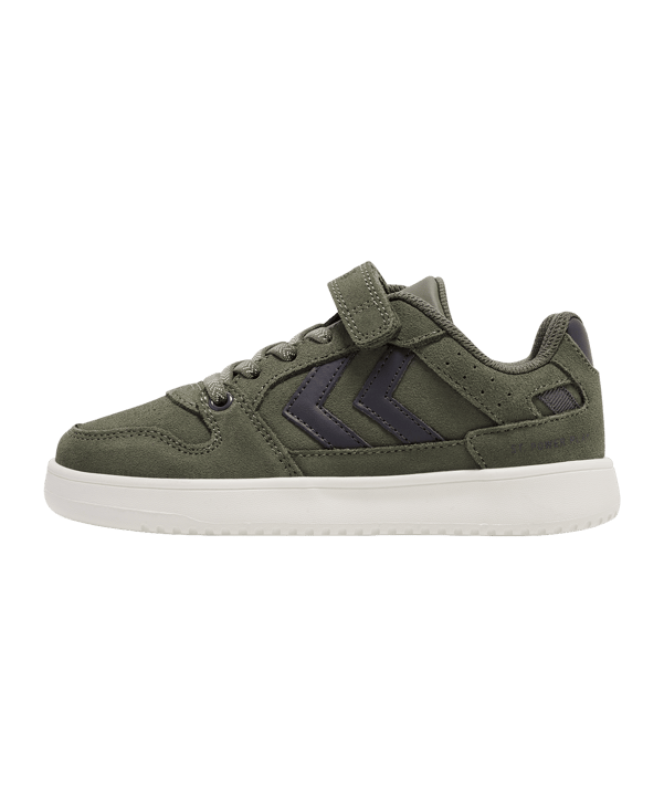 Hummel St. Power Play Suede Sneaker Kids Grün F6002 - gruen