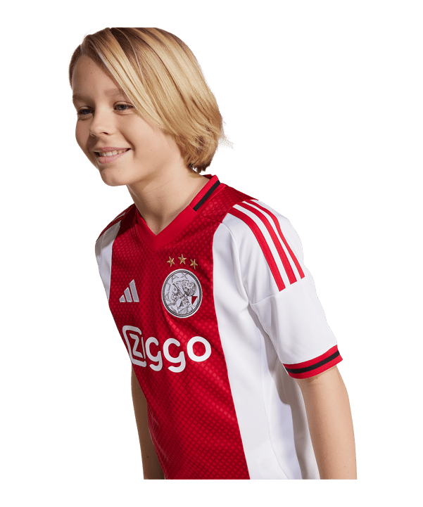 adidas Ajax Amsterdam Trikot Home 2025/2026 Kids Weiß - weiss