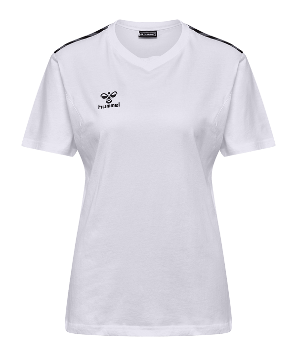 Hummel AUTHENTIC CO T-Shirt Damen Weiss F9001 - weiss