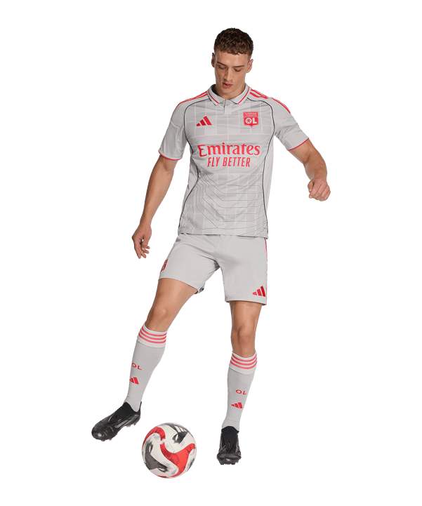 adidas Olympique Lyon Trikot 3rd 2025/2026 Grau - grau