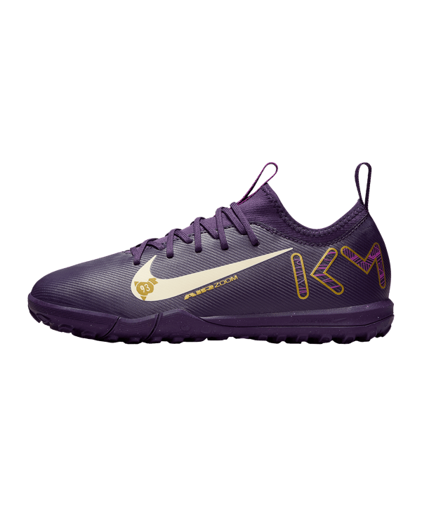 Nike Jr Air Zoom Mercurial Vapor XVI Academy TF Kylian Mbappe Signature Kids Lila F500 - lila