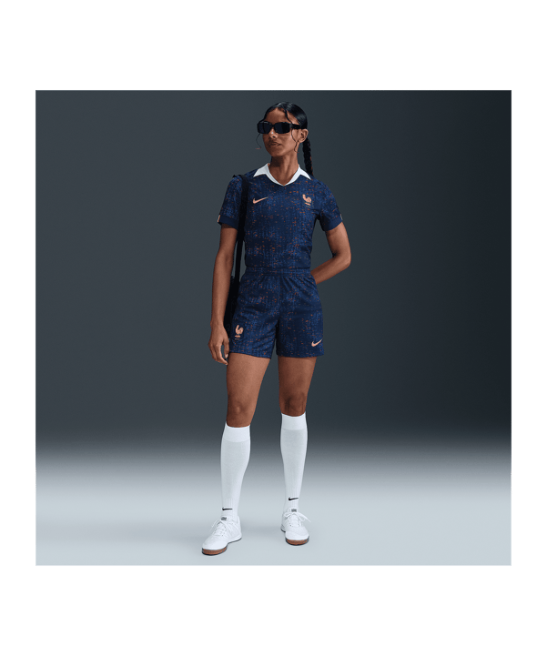 Nike France Short Home 2025 Damen Blau F492 - blau