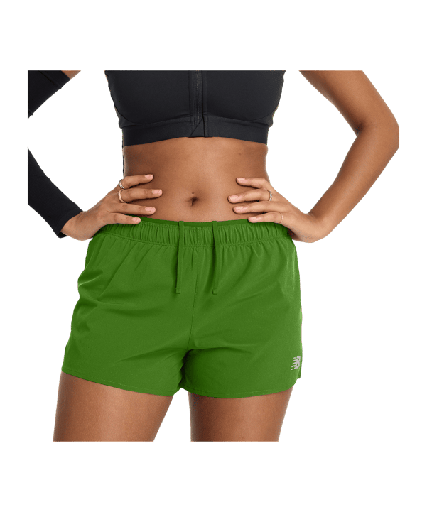 New Balance RC 3" Laufshort Damen Grün - gruen