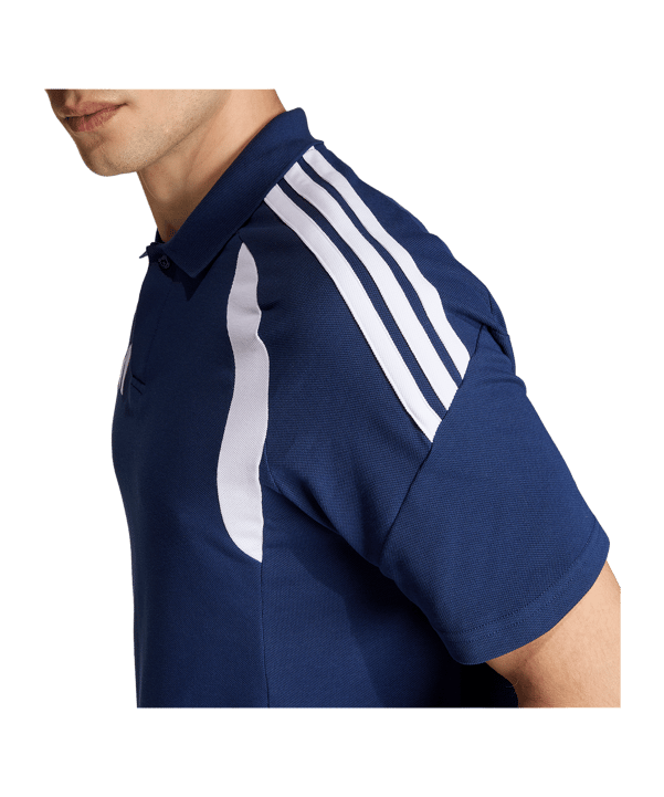 adidas Tiro 26 League Polo Dunkelblau - weiss