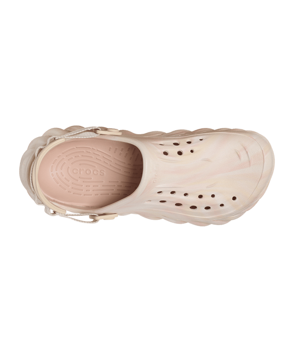 Crocs Echo Marbled Clog Badelatsche Rosa - rosa