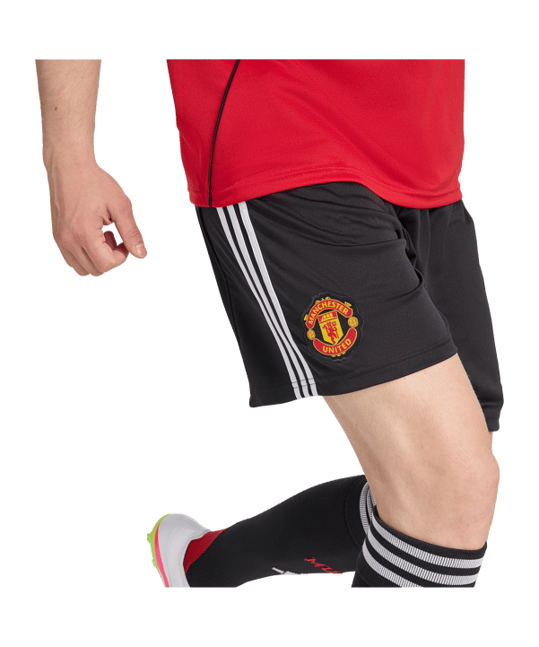 adidas Manchester United Short Home 2025/2026 Schwarz - schwarz