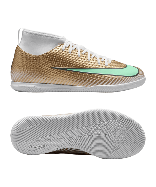 Nike Jr Air Zoom Mercurial Superfly XI Club IN Kylian Mbappe Enfants Gold C701 - doré