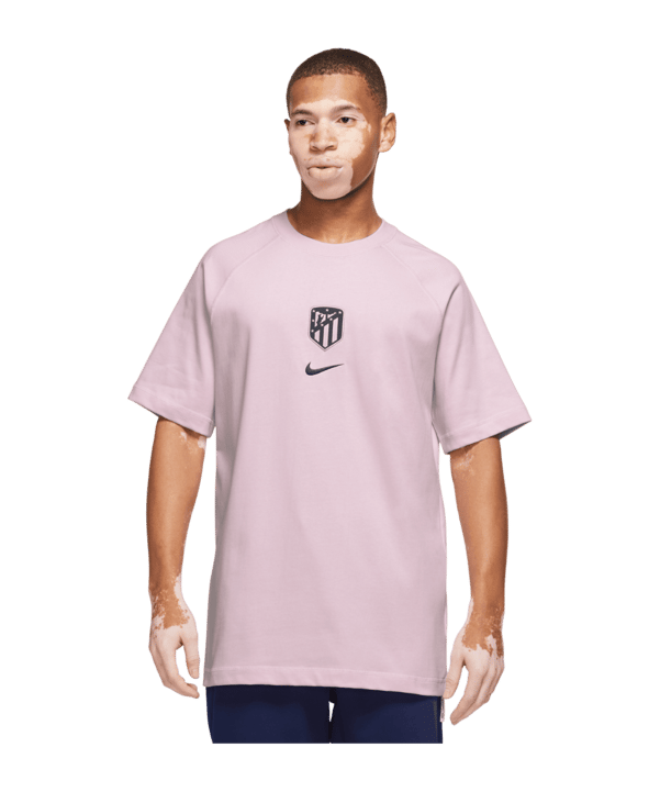 Nike Atletico Madrid Travel T-Shirt Pink F695 - pink
