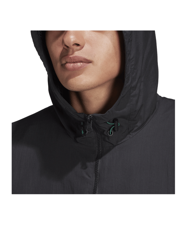 adidas Icons Cord Kapuzenjacke Schwarz Grau - schwarz