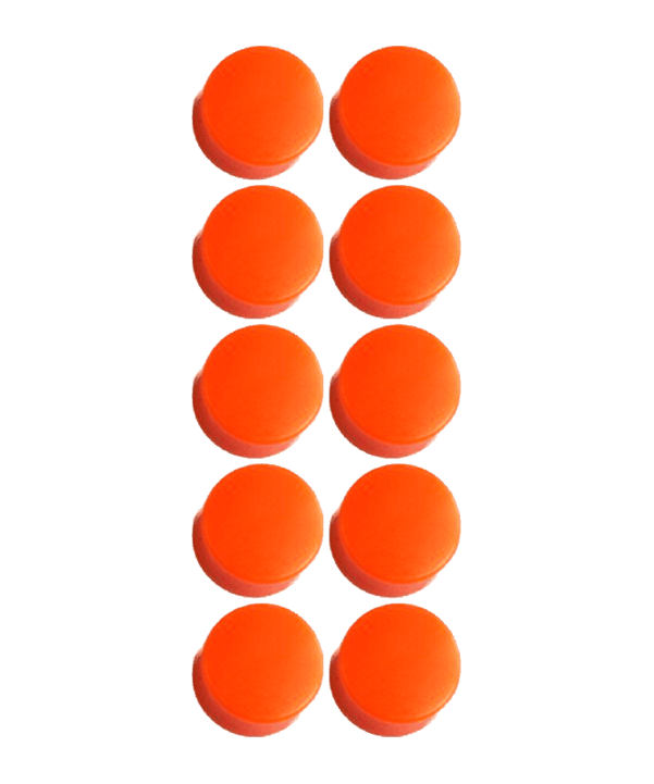 Cawila PRO Rundmagnet 10er Set 10mm Orange - orange