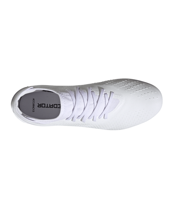 adidas Predator Accuracy.3 FG Pearlized Weiss - weiss