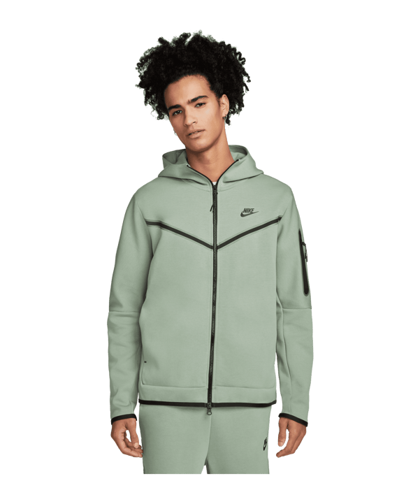 Nike Tech Fleece Windrunner Grün Schwarz F330 - gruen