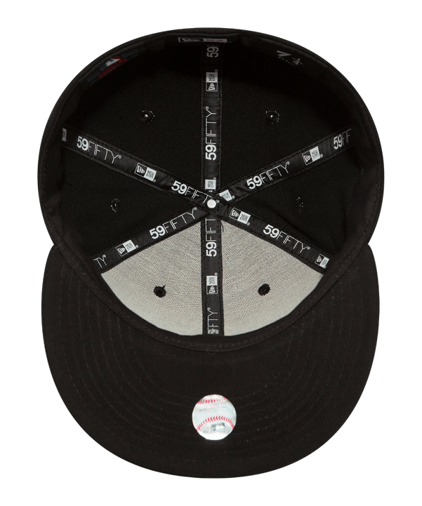 New Era NY Yankees Fitted Cap Schwarz - schwarz