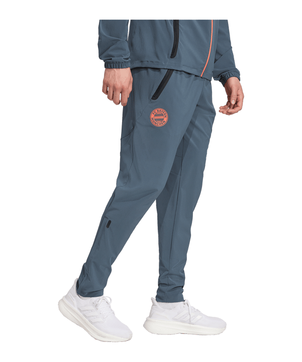 adidas FC Bayern München Tech Travel Hose Grau - grau
