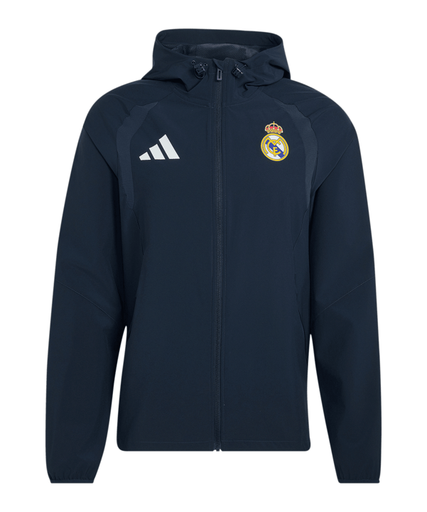 adidas Real Madrid Tiro Travel Windbreaker Blu - blu