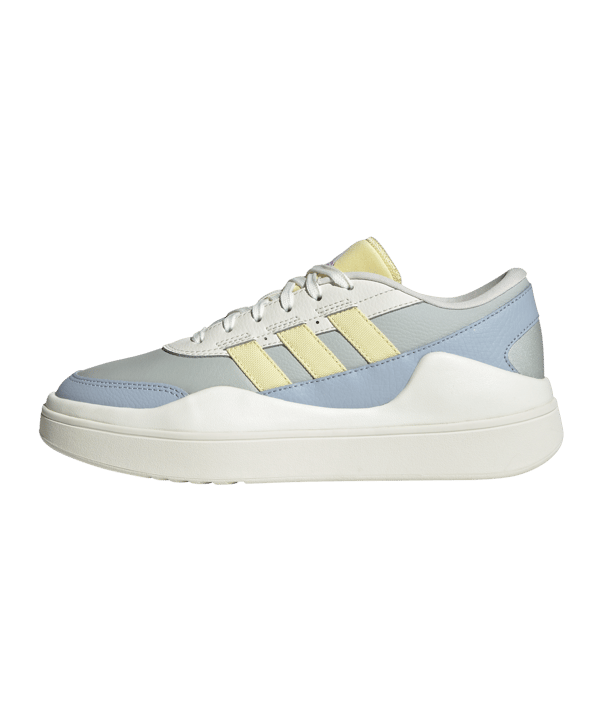 adidas Osade Damen Weiss Gelb Blau - weiss