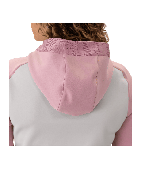 JAKO Icon Kapuzenjacke Damen Grau Pink F851 - rosa