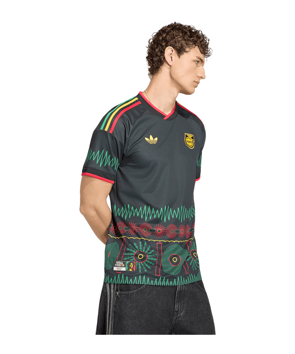 adidas JFF Jamaika Trikot Away WM 2026 Schwarz - schwarz