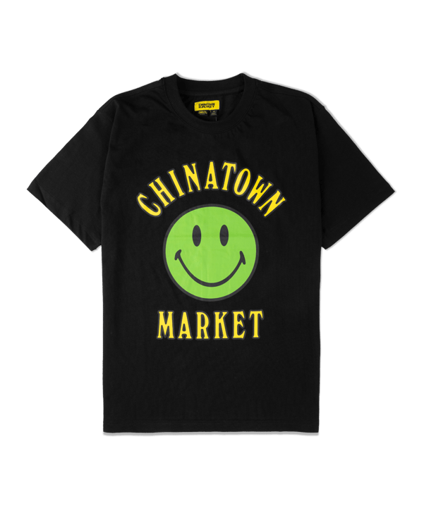 Market Smiley Multi T-Shirt Schwarz - schwarz