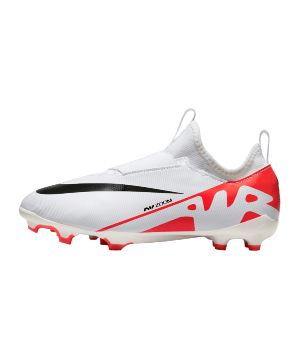 Nike Jr Air Zoom Mercurial Vapor XV Academy FG/MG Ready Kids Rot Weiss Schwarz F600 - rot