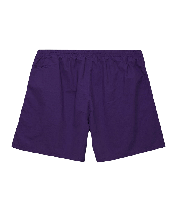Mitchell and Ness NBA Los Angeles Lakers Team Heritage Woven Short Lila - lila