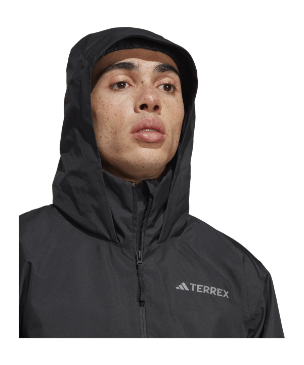 adidas Terrex Multi RAIN.RDY 2-Layer Rain Jacket Black - schwarz