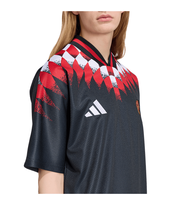 adidas Manchester United Stadium Trikot Schwarz - schwarz