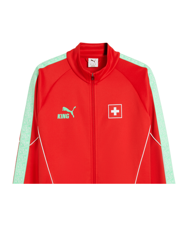 PUMA SFV Schweiz King Anthem Jacke Rot F05 - rot