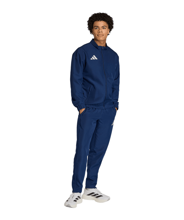 adidas Entrada 26 Präsentationsjacke Dunkelblau - weiss