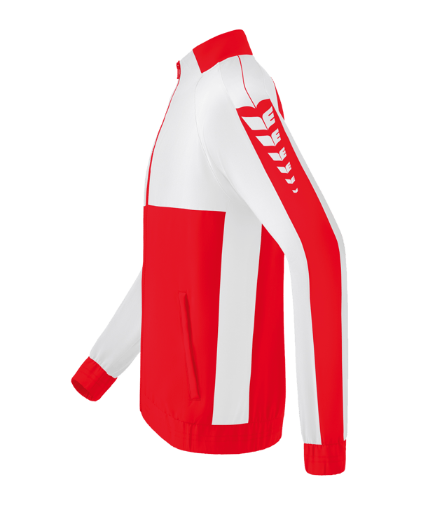 Erima Six Wings Präsentationsjacke Rot Weiss - rot
