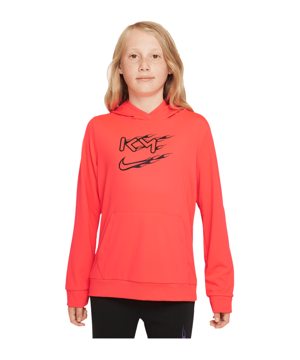 Nike Mbappe x Flames Hoody Kids Rot F635 - rot