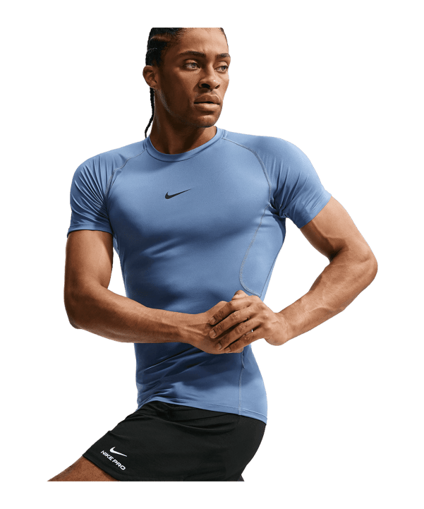 Nike Pro T-shirt Blauw K459 - blauw