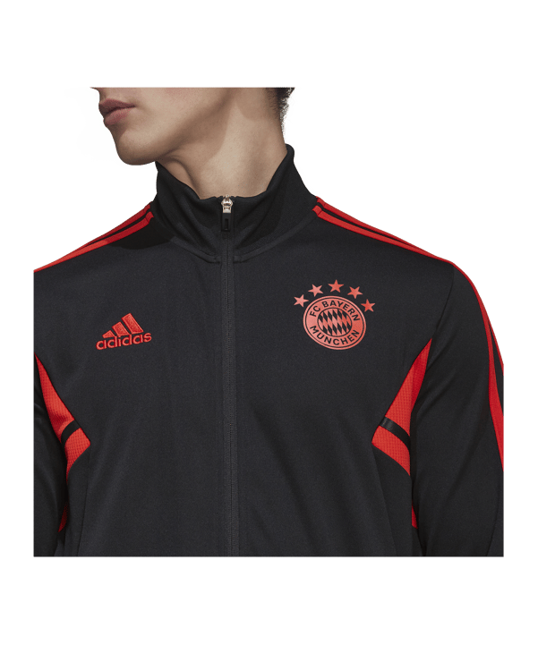 adidas FC Bayern München Trainingsjacke Schwarz - schwarz