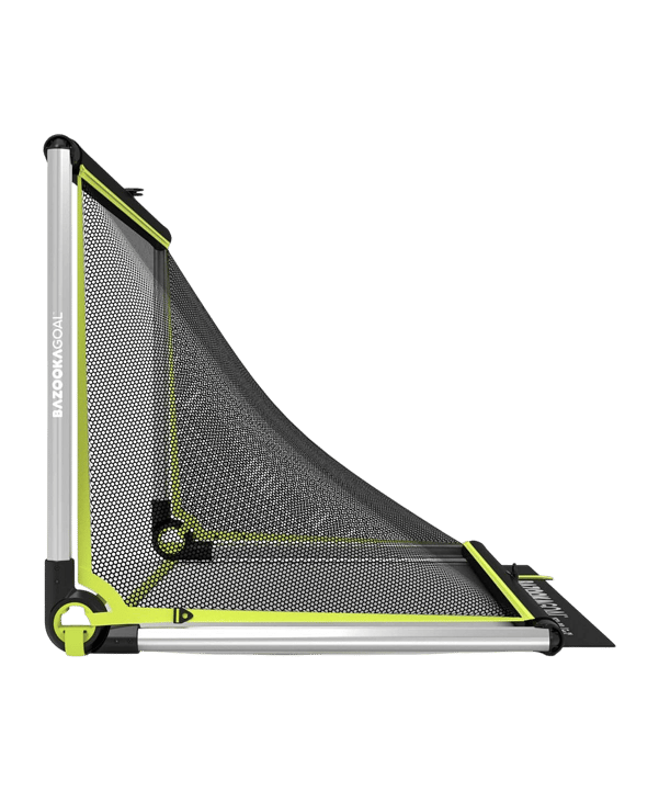 Bazookagoal ALUMINIUM Teleskoptor | 150x90 cm Silber Weiss - schwarz